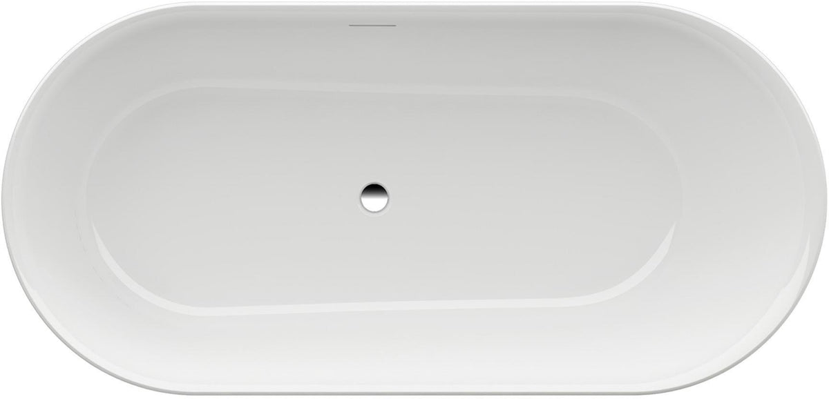 LAUFEN KARTELL freistehende Badewanne 1715 x 815 mm weiß Mineralwerkstoff