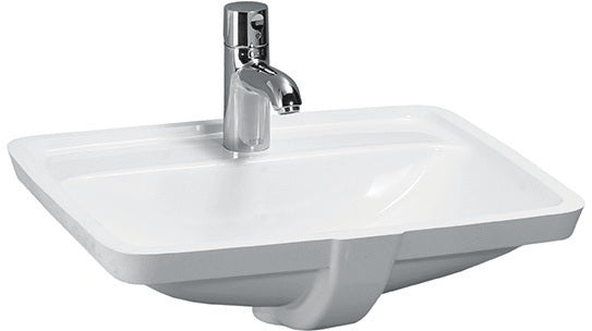 LAUFEN PRO A Einbauwaschtisch 490x360 mm mit Überlauf, 1 Hahnloch, weiß
