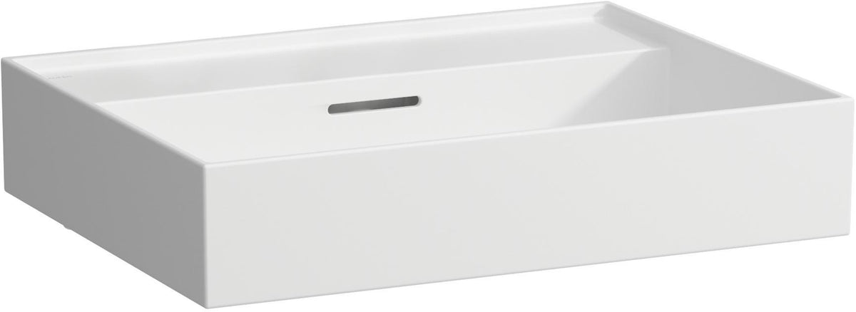 LAUFEN Waschtisch KARTELL 600x460mm Unterbau mit Überlauf, 1 Hahnloch, weiß