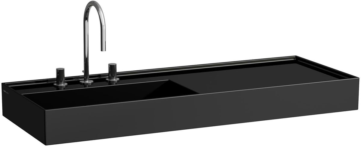 LAUFEN Waschtisch KARTELL LAUFEN 1200x460 mm Ablage rechts, 1 Hahnloch, ohne Überlauf, weiß