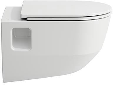LAUFEN PRO Wand-WC spülrandlos Tiefspüler 530x360 mm weiß