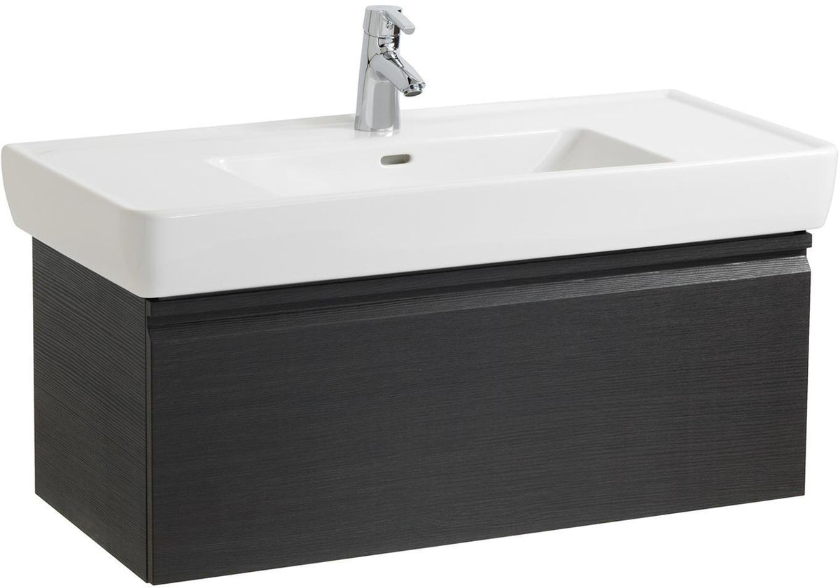 LAUFEN PRO A Waschtischunterbau 450 mm Wenge mit Schublade und Griffmulde