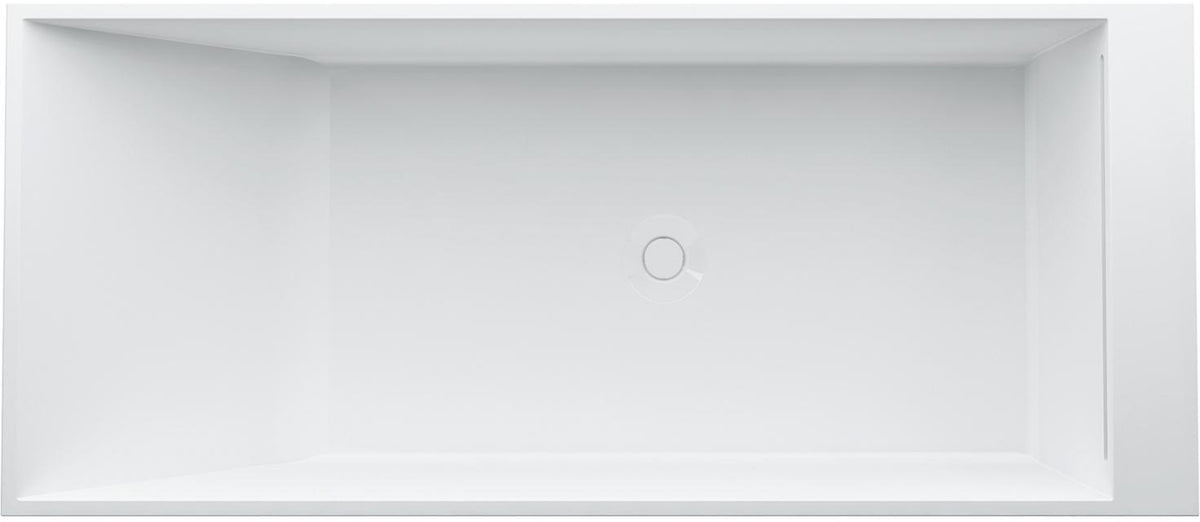 LAUFEN Badewanne KARTELL freistehend 1760x760 mm mit LED-Beleuchtung in Weiß