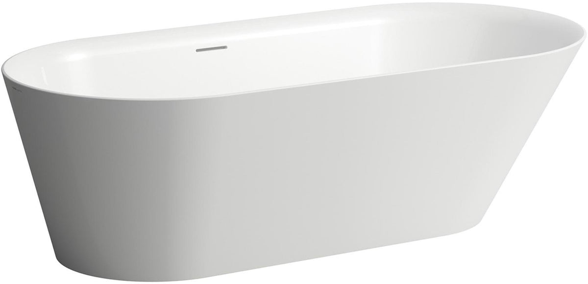 LAUFEN KARTELL freistehende Badewanne 1715 x 815 mm weiß Mineralwerkstoff