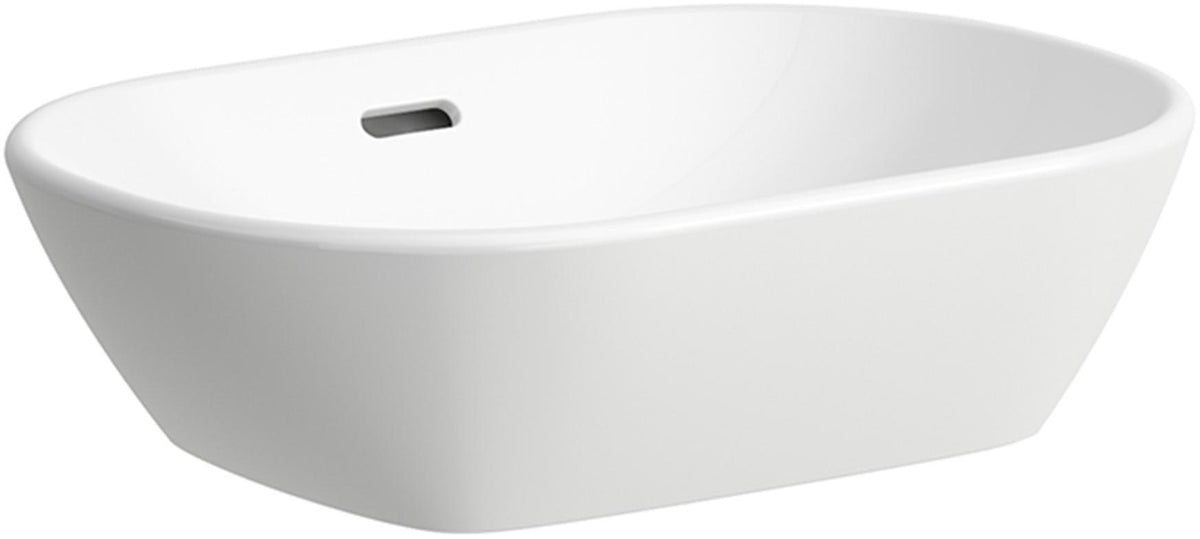 LAUFEN Waschtisch-Schale LUA 500x355mm mit Überlauf in Pergamon – ovales Design von Toan Nguyen