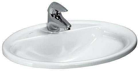 LAUFEN PRO B Einbauwaschtisch 560x440 mm weiß mit Überlauf und 1 Hahnloch