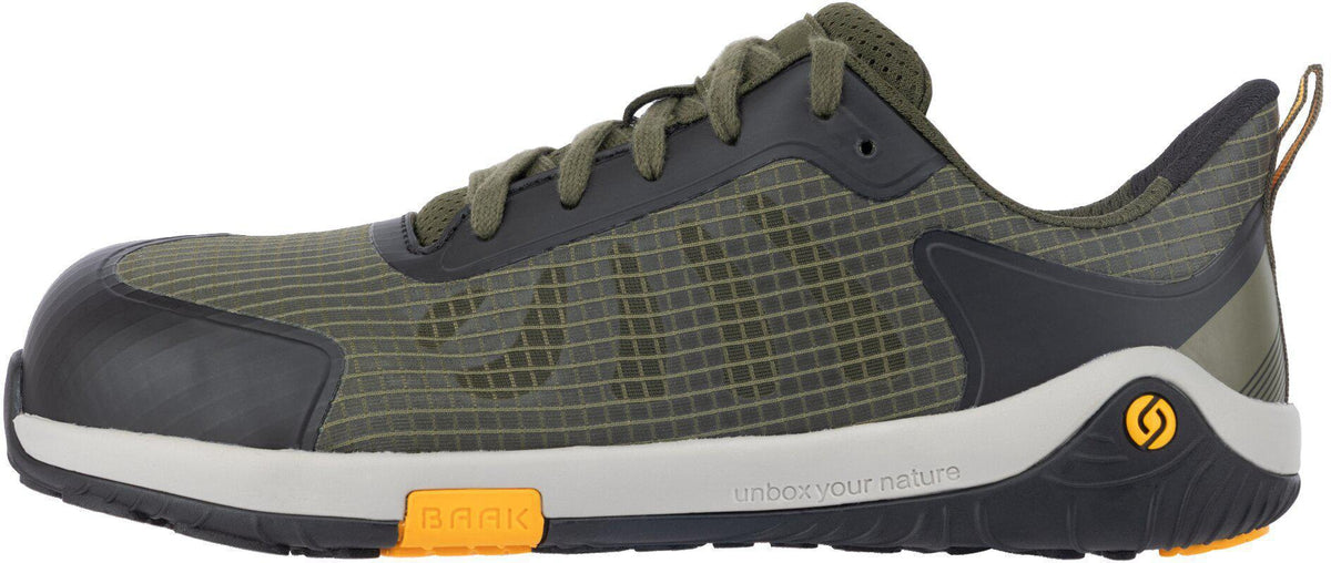 BAAK Sicherheitsschuh Pan S1PS FO HRO SR ESD – Barefoot Zero-Decksohle, Alu-Flexkappe, Gr. 36