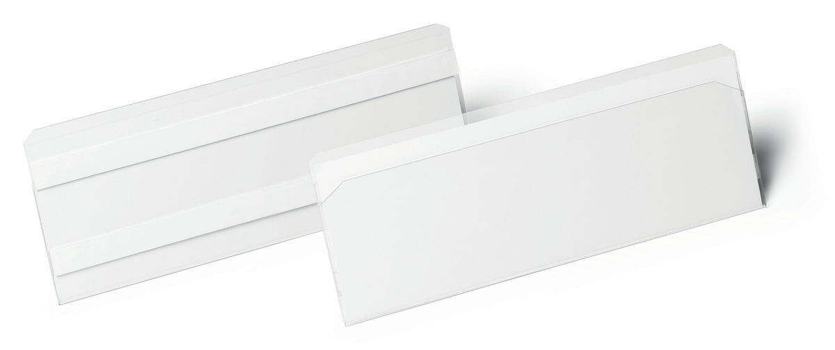 DURABLE Etikettentasche 100 x 38 mm selbstklebend transparent – scannertauglich & dokumentenecht