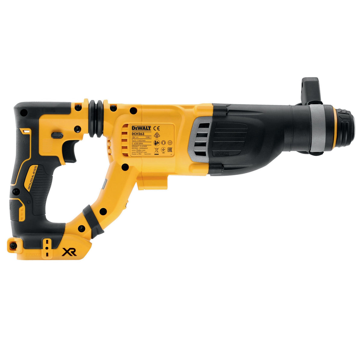 DEWALT Akku-Bohrhammer DCH263NK 18/54V 28mm 3J SDS-plus – bürstenloser Motor, Perform & Protect