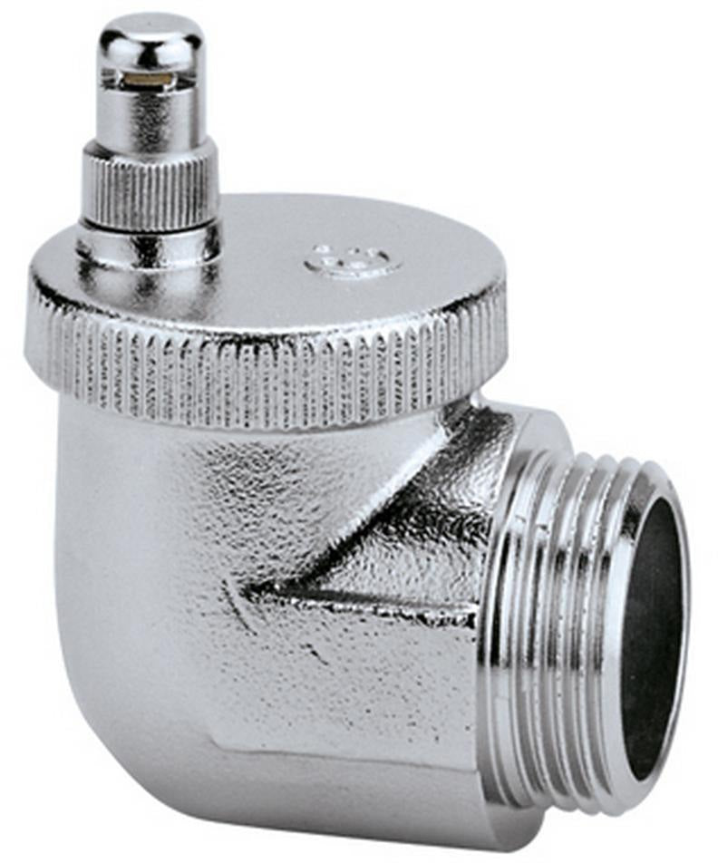 CALEFFI Aercal 504 Automatischer Schnellentlüfter 1/2" AG – Verchromt mit Aquastop
