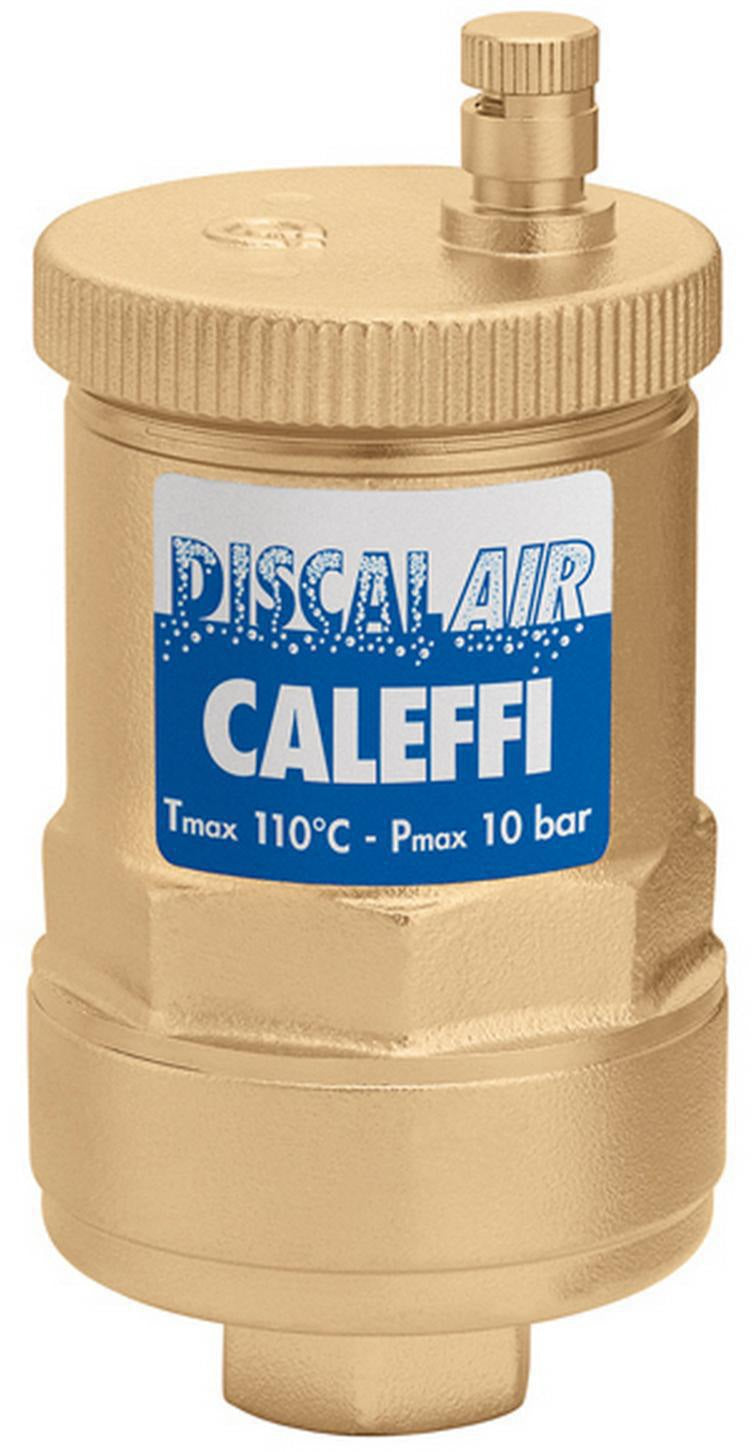 CALEFFI Mikroblasenabscheider Discal 1/2" Messing DiscalAir – Automatischer Hochleistungs-Schnellentlüfter