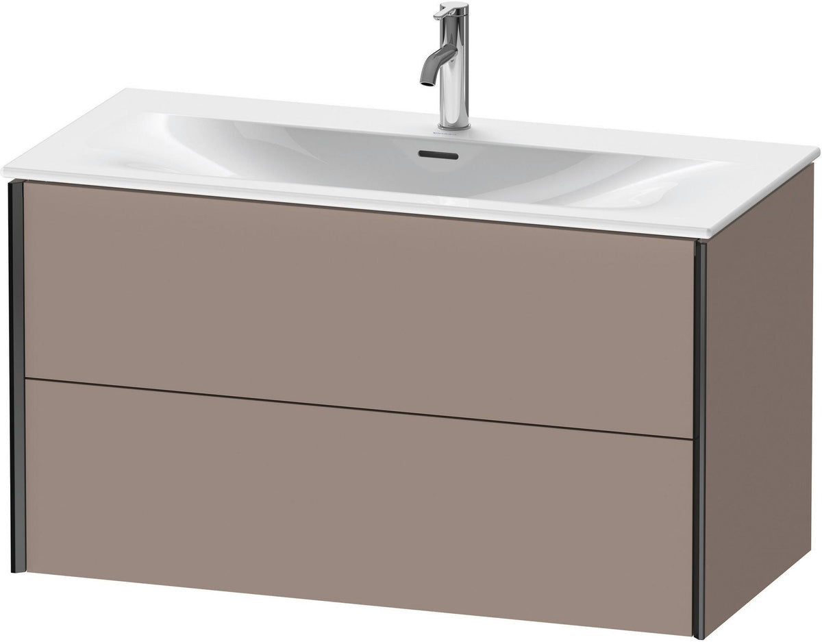 DURAVIT XViu Waschtischunterbau wandhängend 1010 mm, 2 Schubkästen, weiß matt – mit Tip-On-Technik