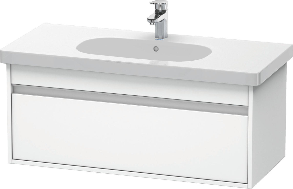 DURAVIT Ketho Waschtischunterbau 1000 mm wandhängend, 1 Auszug, weiß matt – mit Soft-Close