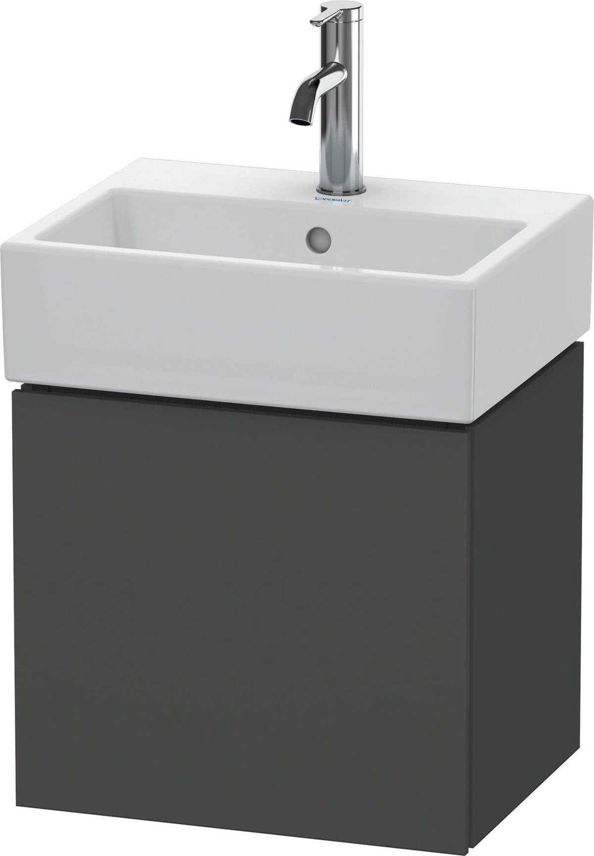 Duravit L-Cube Waschtischunterbau 434 mm weiß matt, 1 Tür links, wandhängend