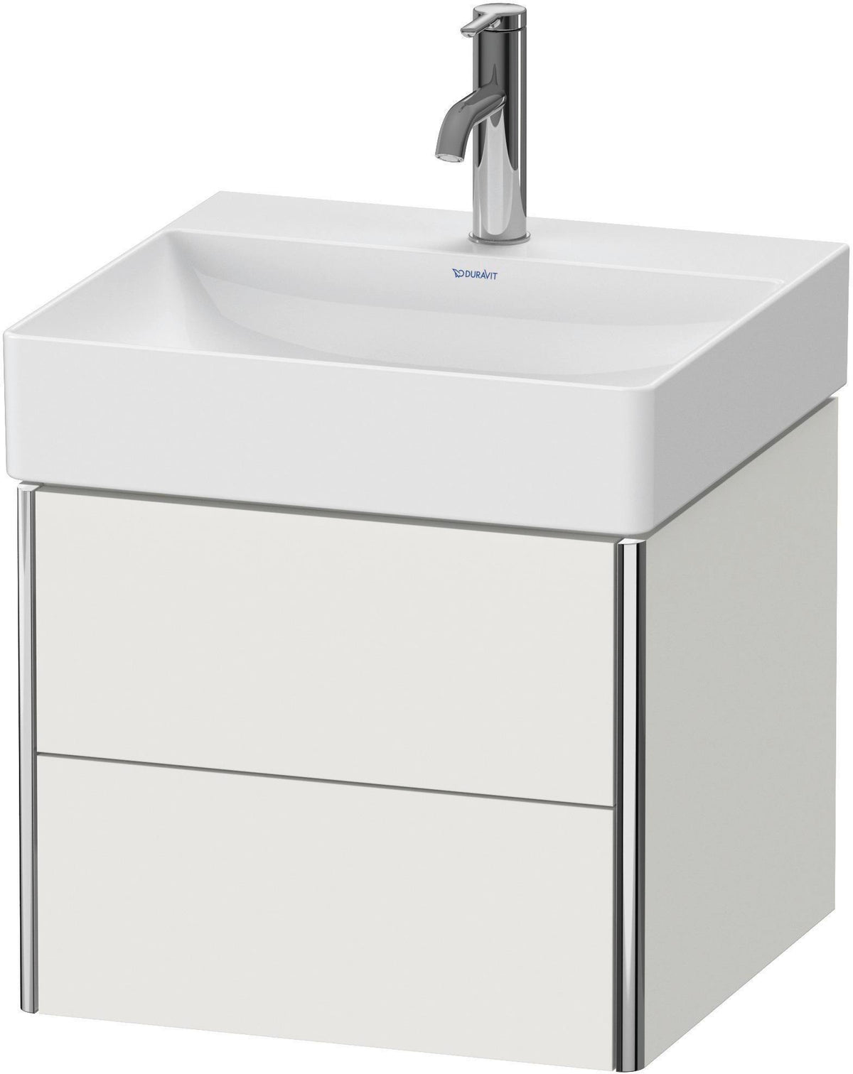 DURAVIT XSquare Waschtischunterbau wandhängend 484 mm, 2 Schubkästen, weiß matt, Tip-On