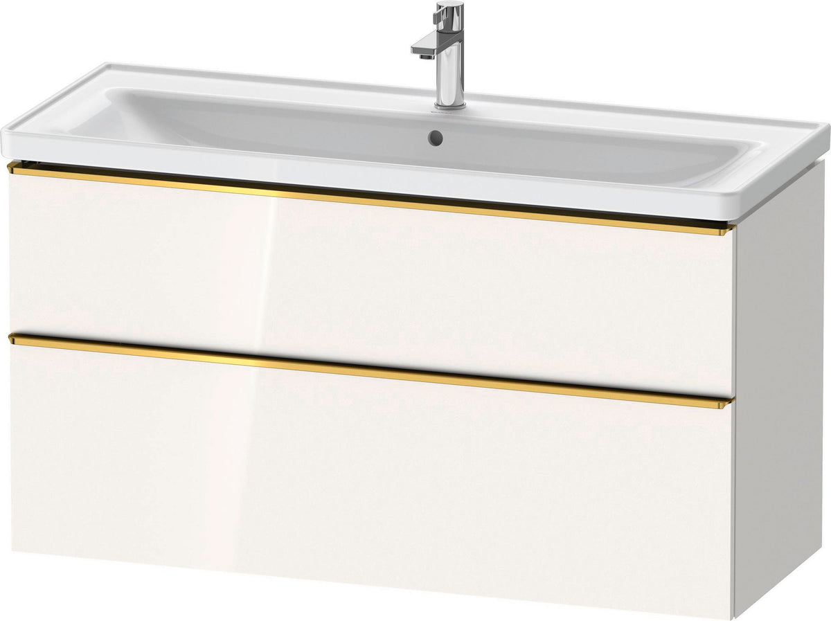 DURAVIT D-Neo Waschtischunterbau 1184 mm Eiche Schwarz mit Bronze Griff