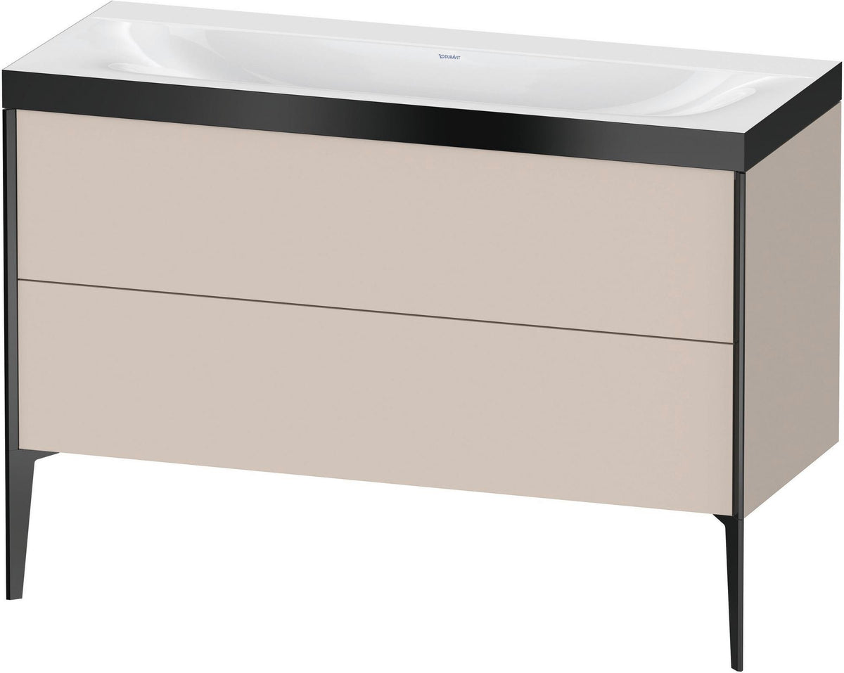 DURAVIT XViu c-bonded Waschtischset 1200 mm mit Tip-on Technik und Soft-Close