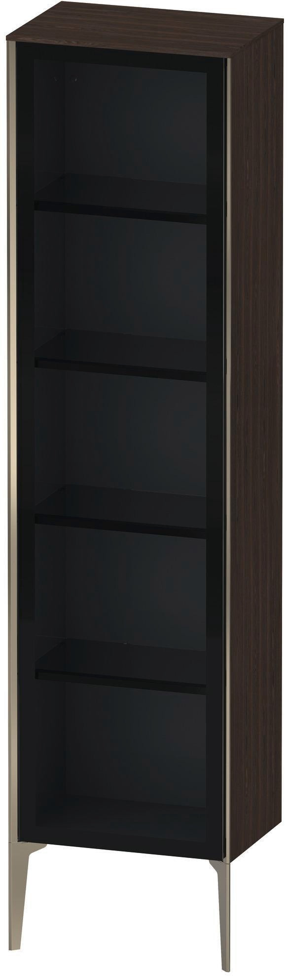 DURAVIT Hochschrank XViu 1770 mm Glasfront Amerikanischer Nussbaum – Wandhängend, Push-Open, Soft-Close