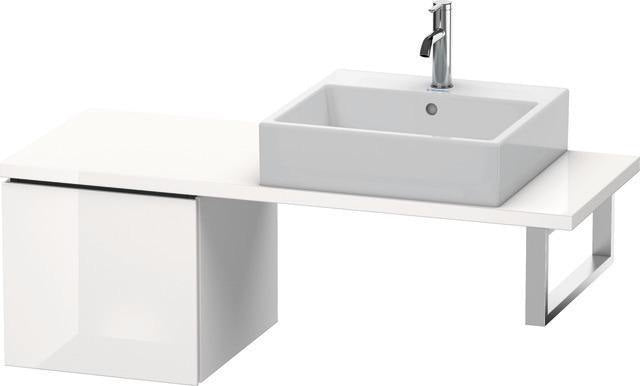 Duravit L-Cube Konsolenunterschrank 420 mm flannel grey hochglanz mit Tip-on-Technik