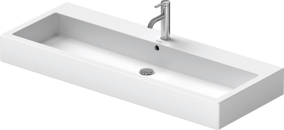 DURAVIT Waschtisch Vero 1200 mm mit Überlauf und Hahnlochbank, weiß, wandmontiert