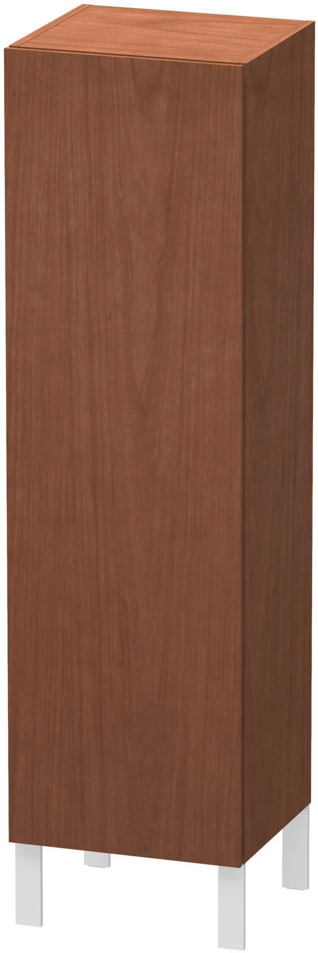 Duravit Halbhochschrank L-Cube 363x400x1320mm 1 Tür links, Amerikanisch Nussbaum