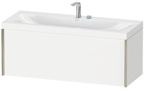 Duravit Möbelwaschtischset XViu 1200x480mm mit Unterbau, 1 Auszug, Ahorn mitte