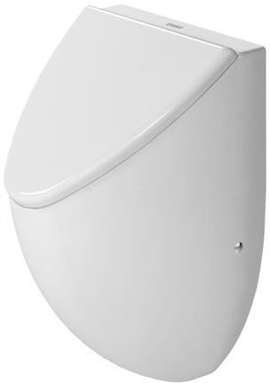 DURAVIT Urinaldeckel Fizz mit Absenkautomatik, Edelstahl-Scharniere, weiß
