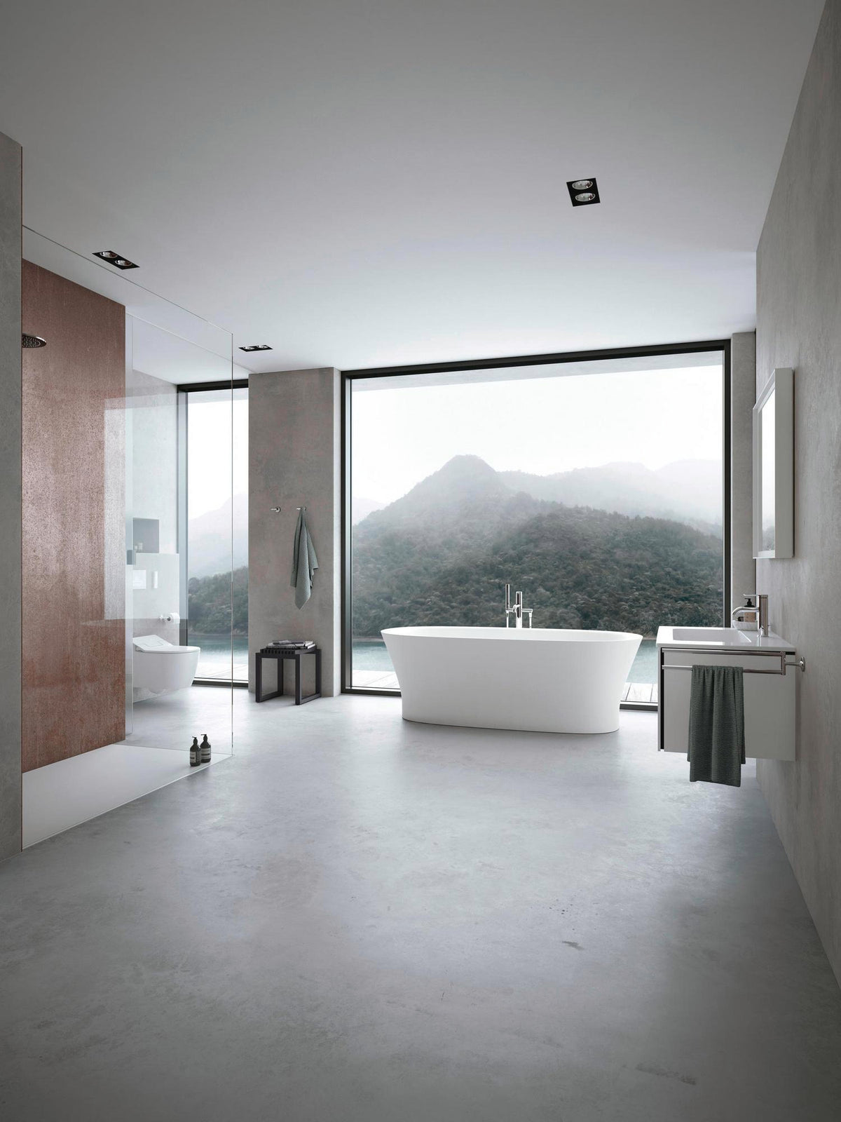 DURAVIT L-Cube Lichtspiegel 650x700mm mit Sensor, LED-Beleuchtung, Spiegelheizung & Kondensschutz, Weiß