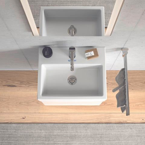 Duravit L-Cube Waschtischunterbau 434 mm weiß matt, 1 Tür links, wandhängend