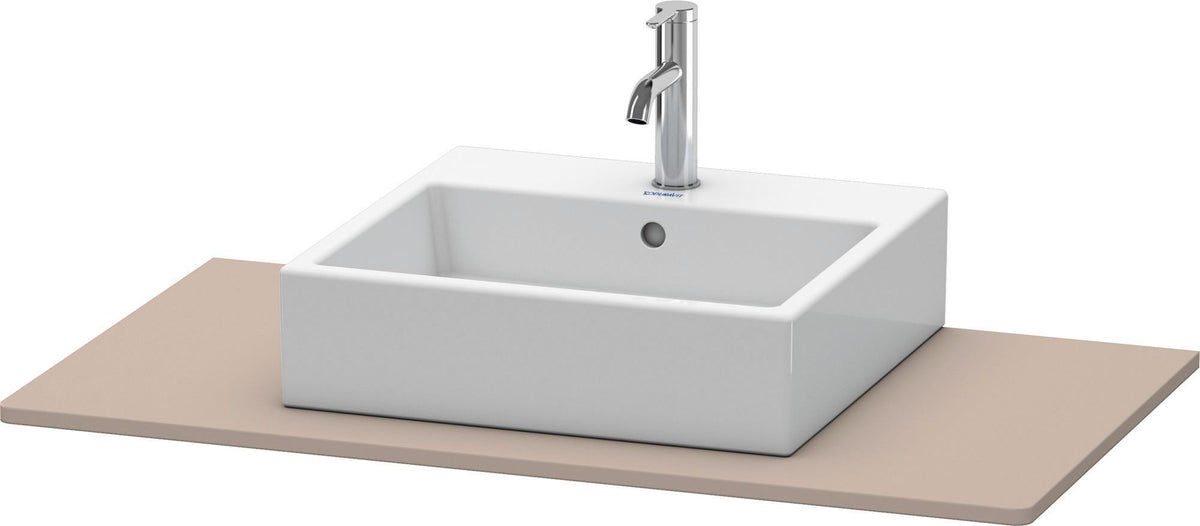 DURAVIT Konsole XSquare 1000x550mm betongrau matt mit Ausschnitt für Waschtisch
