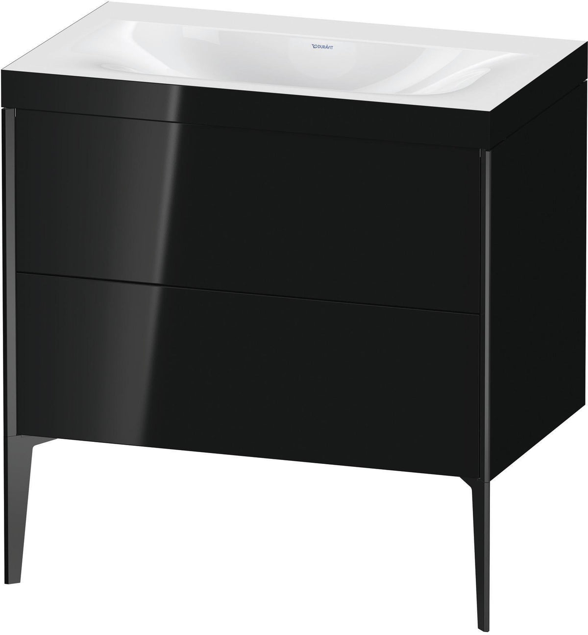 DURAVIT XViu c-bonded Waschtischset 800 mm mit 2 Auszügen, bodenstehend, Soft-Close
