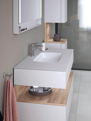 DURAVIT Qatego Einbauwaschtisch mit Konsolenwaschtischunterbau 1000 mm, 1 Auszug, antibakteriell