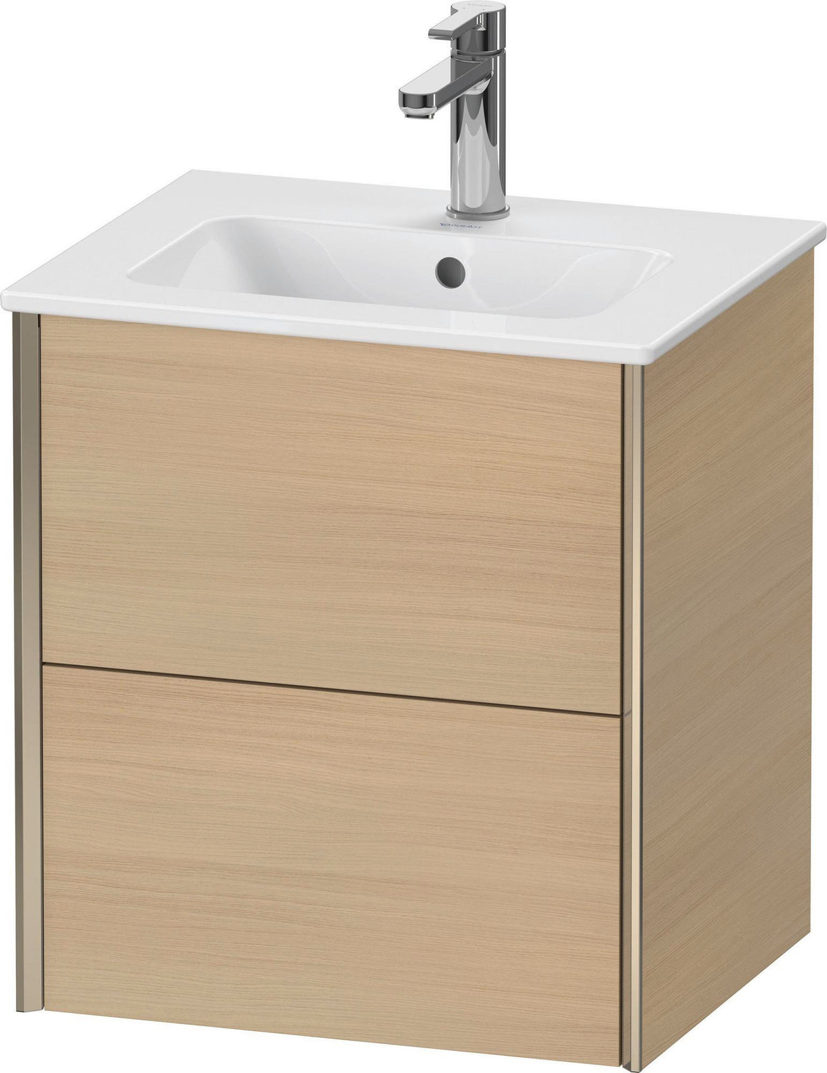 DURAVIT XViu Waschtischunterbau wandhängend 510 mm mit 2 Schubkästen und Tip-on Technik