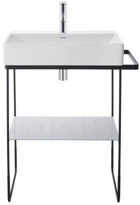 DURAVIT DuraSquare Metallkonsole höhenverstellbar mit Handtuchhalter links/rechts Chrom