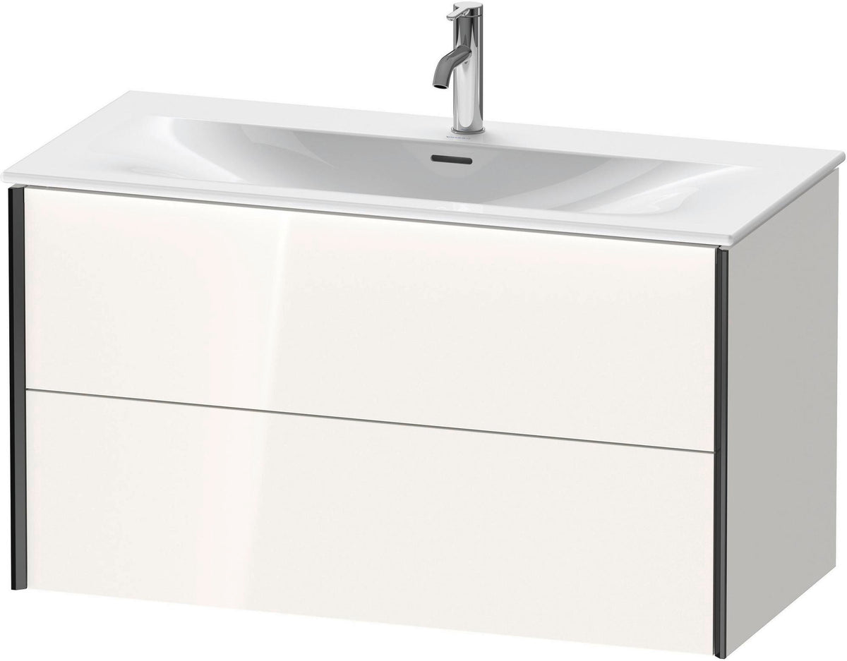 DURAVIT XViu Waschtischunterbau wandhängend 1010 mm, 2 Schubkästen, weiß matt – mit Tip-On-Technik