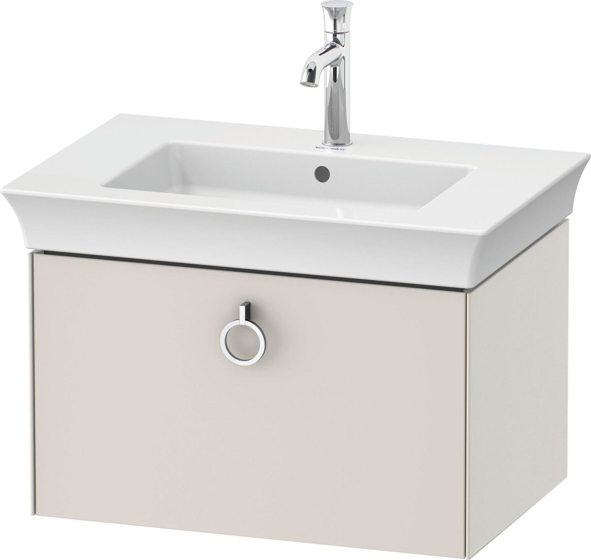 DURAVIT White Tulip Waschtischunterbau wandhängend 684 mm mit Auszug und Innenbeleuchtung