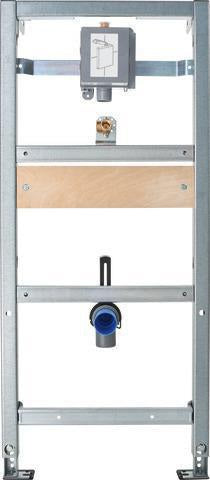 Duravit DURASYSTEM Urinal-Element 500 x 1148 mm für UP-Druckspüler, Trockenbau, vormontiert