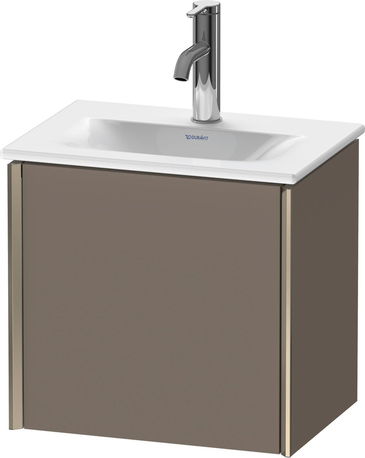Duravit XViu Waschtischunterbau wandhängend 1 Tür 430 mm dolomiti grey hochglanz