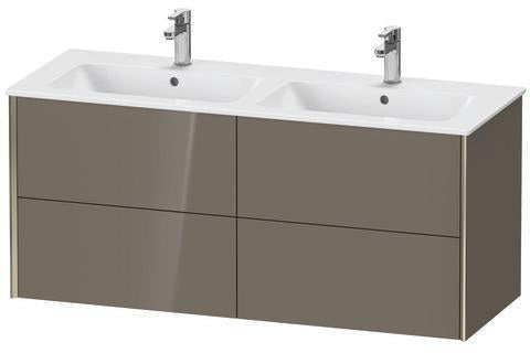 Duravit Waschtischunterbau XVIU 1280 mm mit 4 Schubkästen in champagner-matt