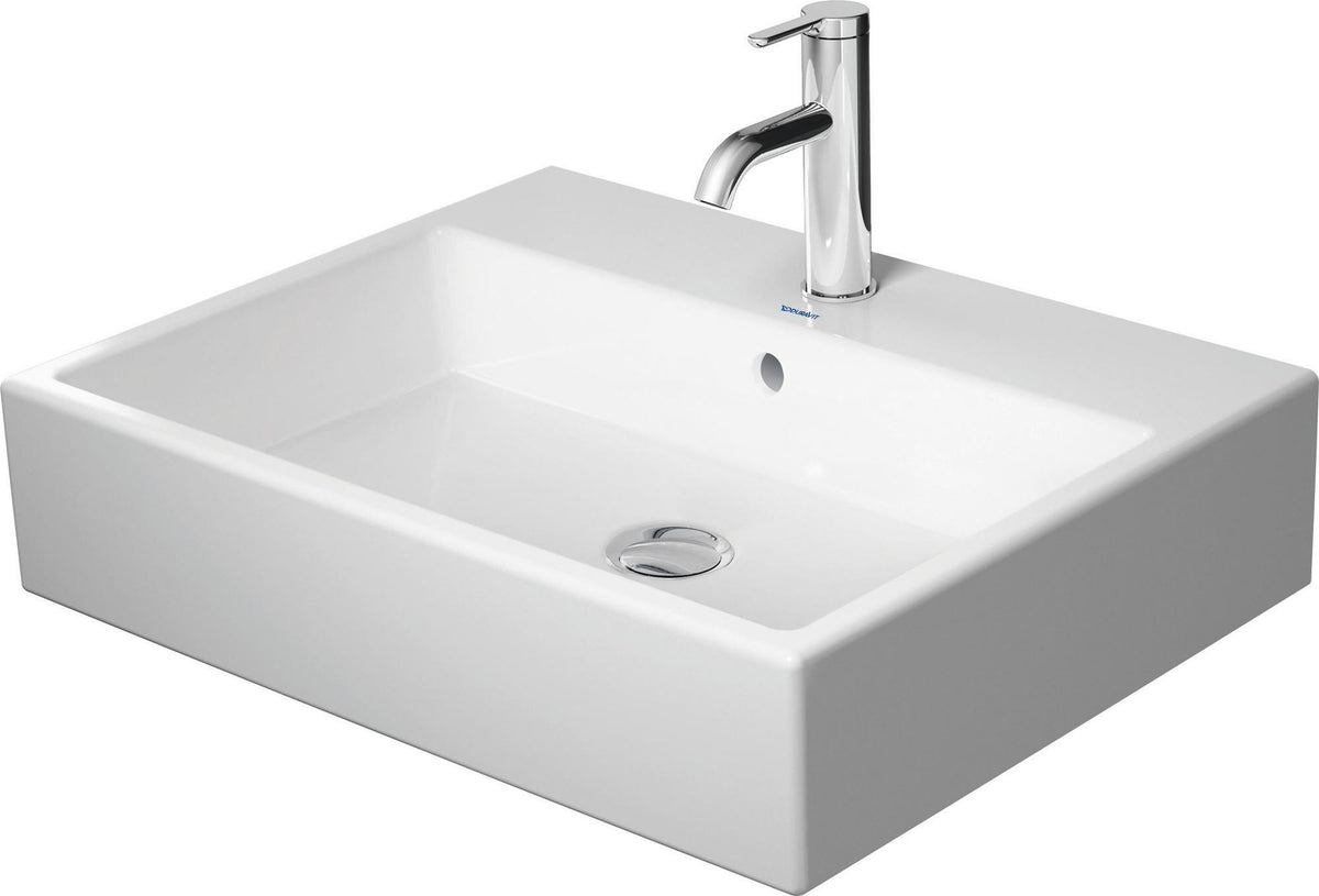 Duravit Waschtisch Vero Air 600 mm mit Überlauf und Hahnlochbank, weiß