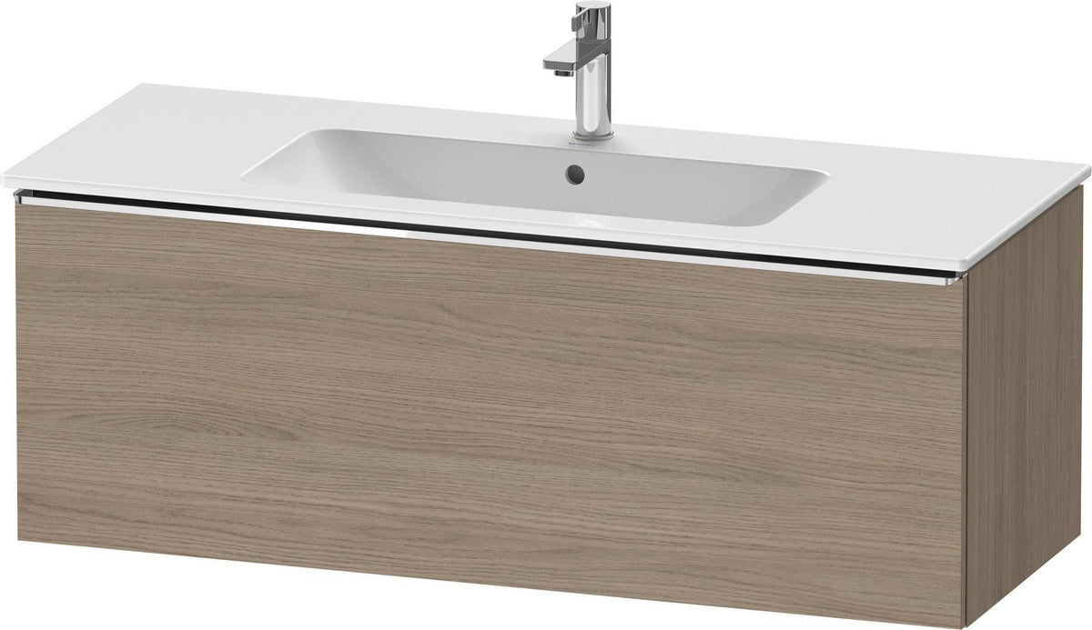 Duravit D-Neo Waschtischunterbau 1210 mm Eiche Terra Matt mit 1 Auszug und Soft-Close