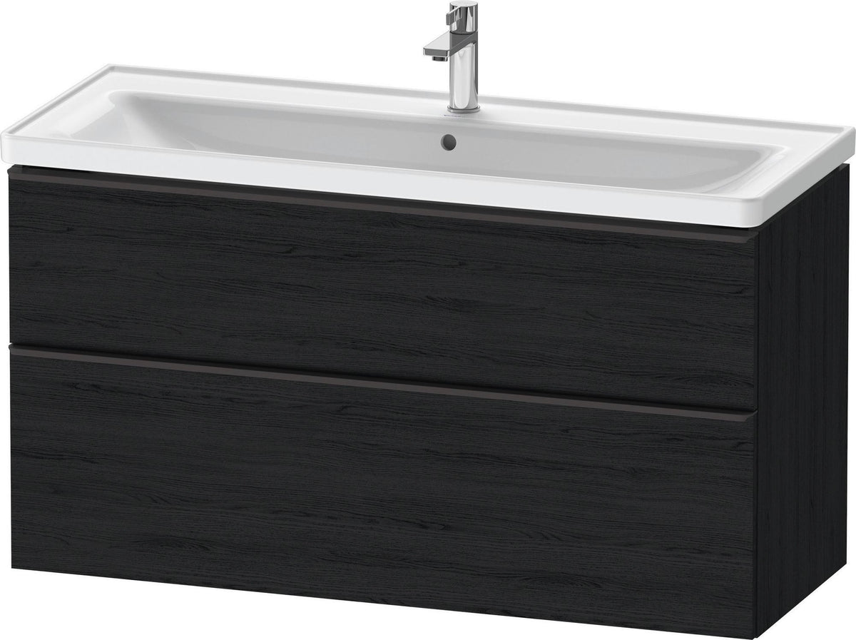 DURAVIT D-Neo Waschtischunterbau 1184 mm Eiche Schwarz mit Bronze Griff