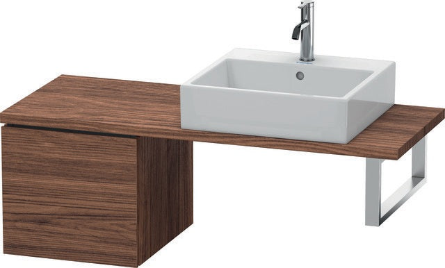 Duravit L-Cube Konsolenunterschrank 420 mm flannel grey hochglanz mit Tip-on-Technik