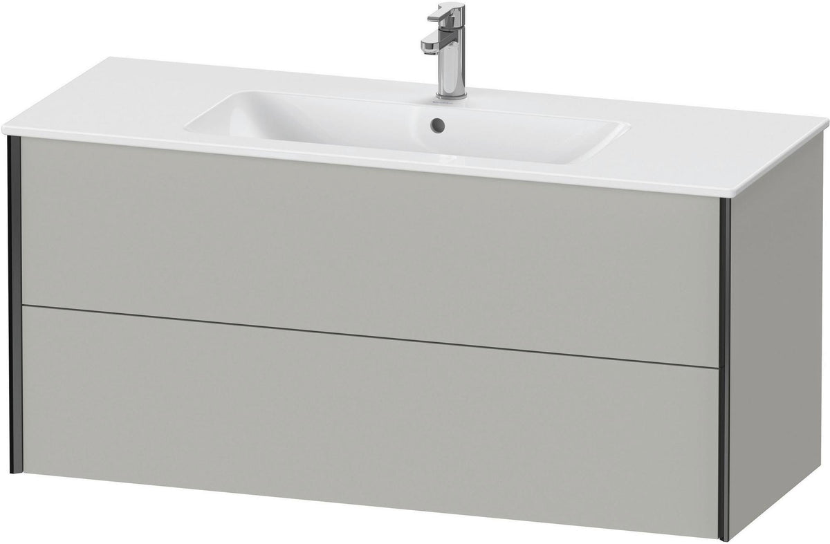 Duravit XViu Waschtischunterbau wandhängend 1210 mm, 2 Schubkästen, champagner matt/weiß matt