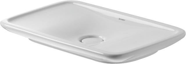 Duravit Aufsatzbecken PuraVida 700 mm ohne Überlauf, geschliffen, weiß – Design Classics