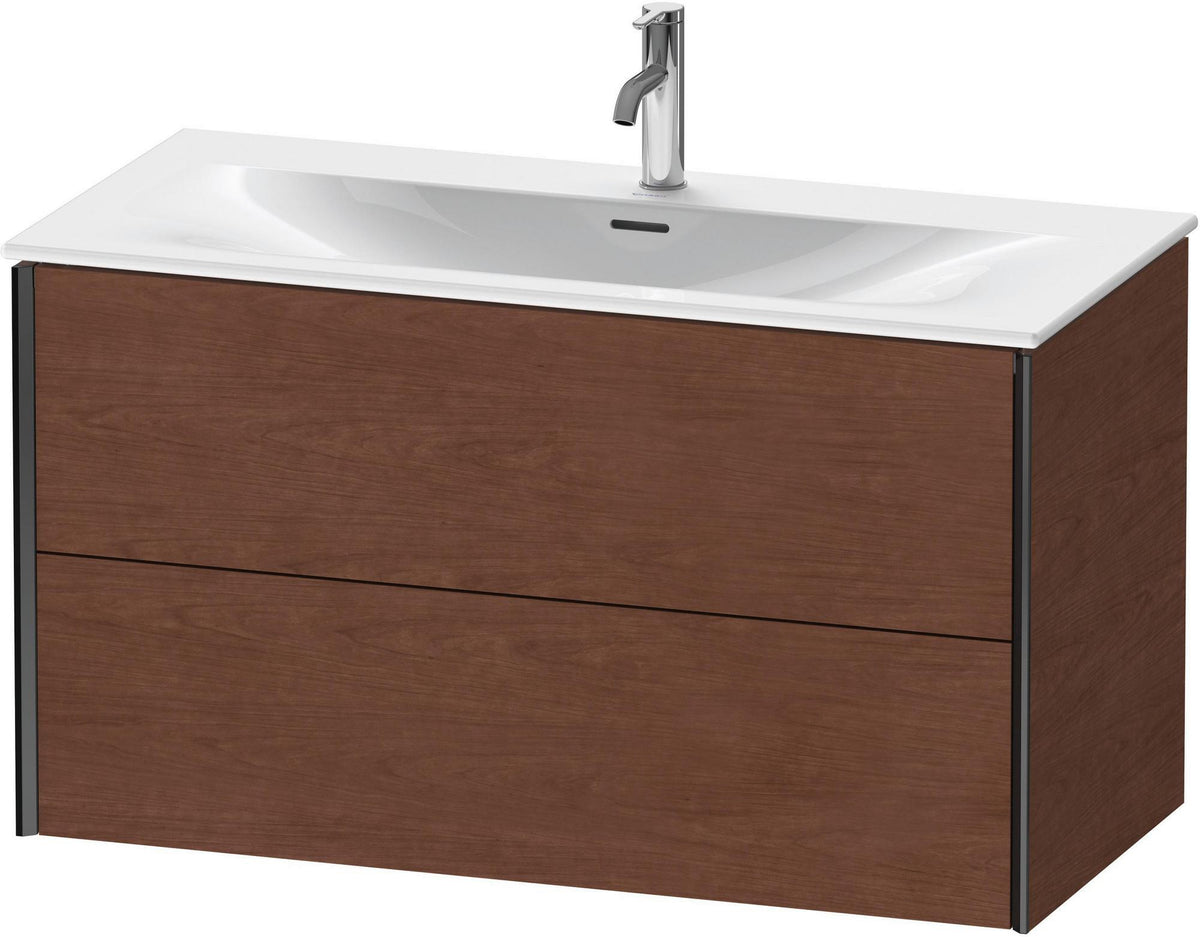 DURAVIT XViu Waschtischunterbau wandhängend 1010 mm, 2 Schubkästen, weiß matt – mit Tip-On-Technik
