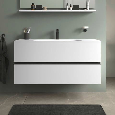 DURAVIT Sivida Spiegelablage 1200 mm in Chrom/Weiß Hochglanz – Ablage mit Befestigungsmaterial