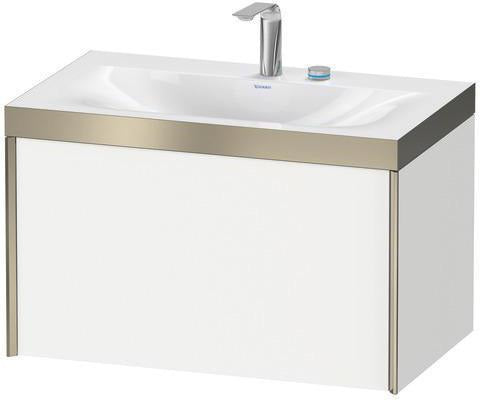 Duravit XViu Möbelwaschtischset 800x480mm mit Unterschrank, 1 Auszug, Ahorn mitte
