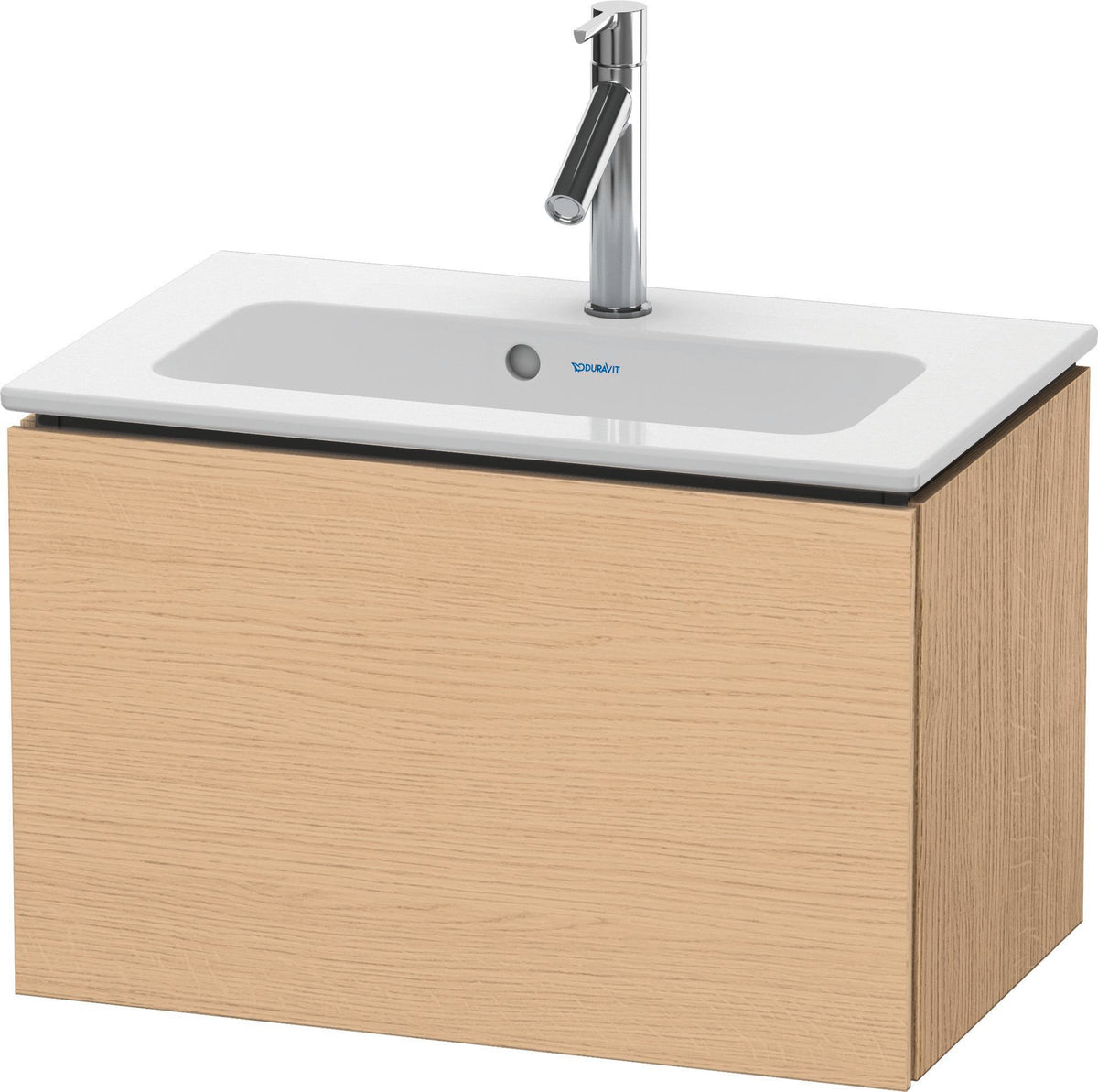DURAVIT L-Cube Waschtischunterbau 620 mm, 1 Auszug, Weiß Matt, Wandmontage