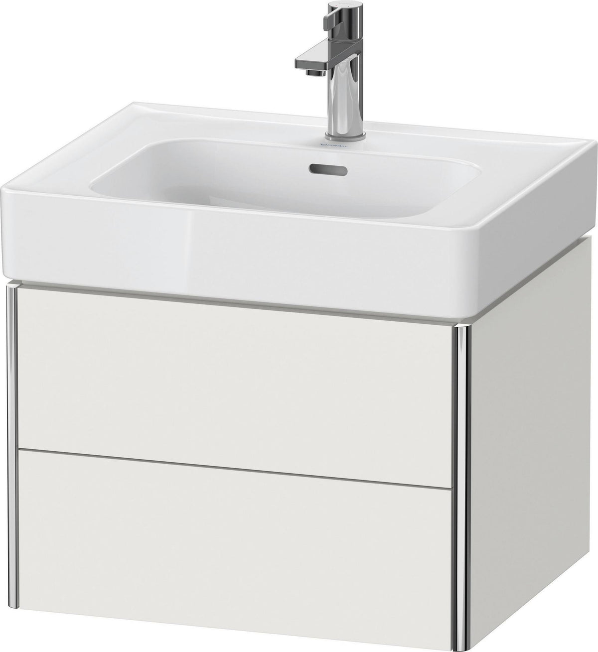 Duravit XSquare Waschtischunterbau 584 mm, 2 Schubkästen, Tip-on, Taupe